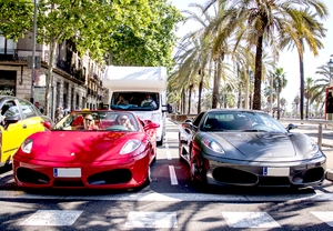 Conducción de Ferrari, Porsche o Lamborghini en carretera