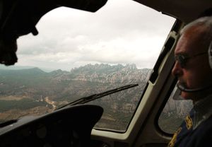 Vuelo en helicóptero sobre Barcelona y Montserrat