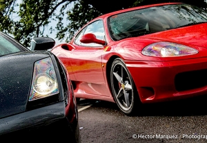 TRIO de coches: Ferrari 360, Lamborghini y Porsche