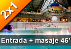 ¡OFERTA! 2x1 Entrada Caldea y Masaje 45 min