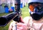 Partida de paintball de 200 bolas