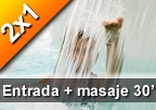 2x1: Entrada General Caldea y masaje 30 min