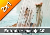 2x1: Entrada General Caldea y masaje 30 min